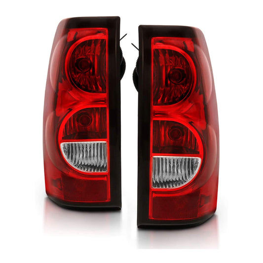 1999-2006 Chevy Silverado | OE Style Ruby Red Taillights Rear Brake Lamp