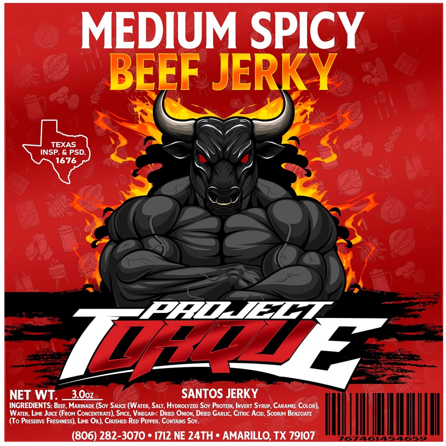 MEDIUM SPICY BEEF JERKY (CARNE SECA)
