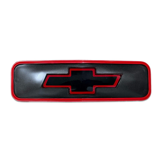 CHEVY OBS EMBLEM - BLACK/RED