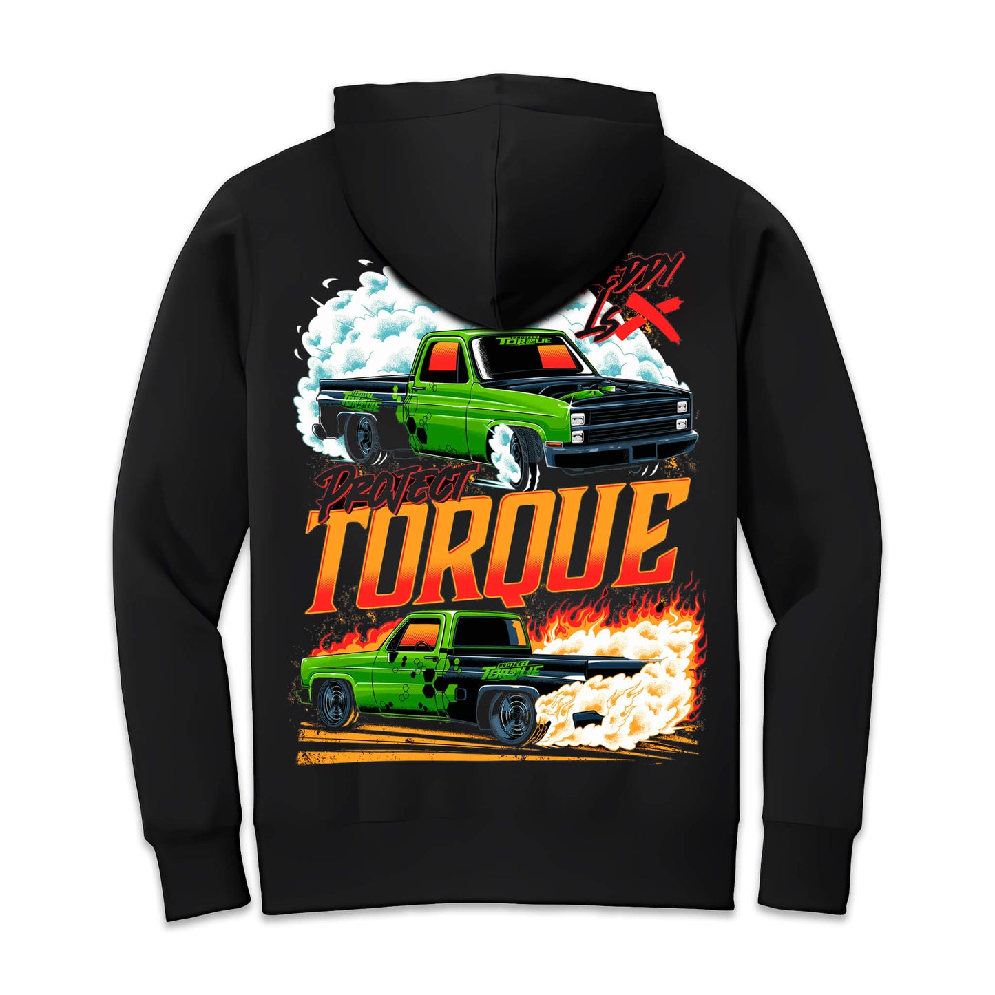 RETRO GREEN MACHINE HOODIE