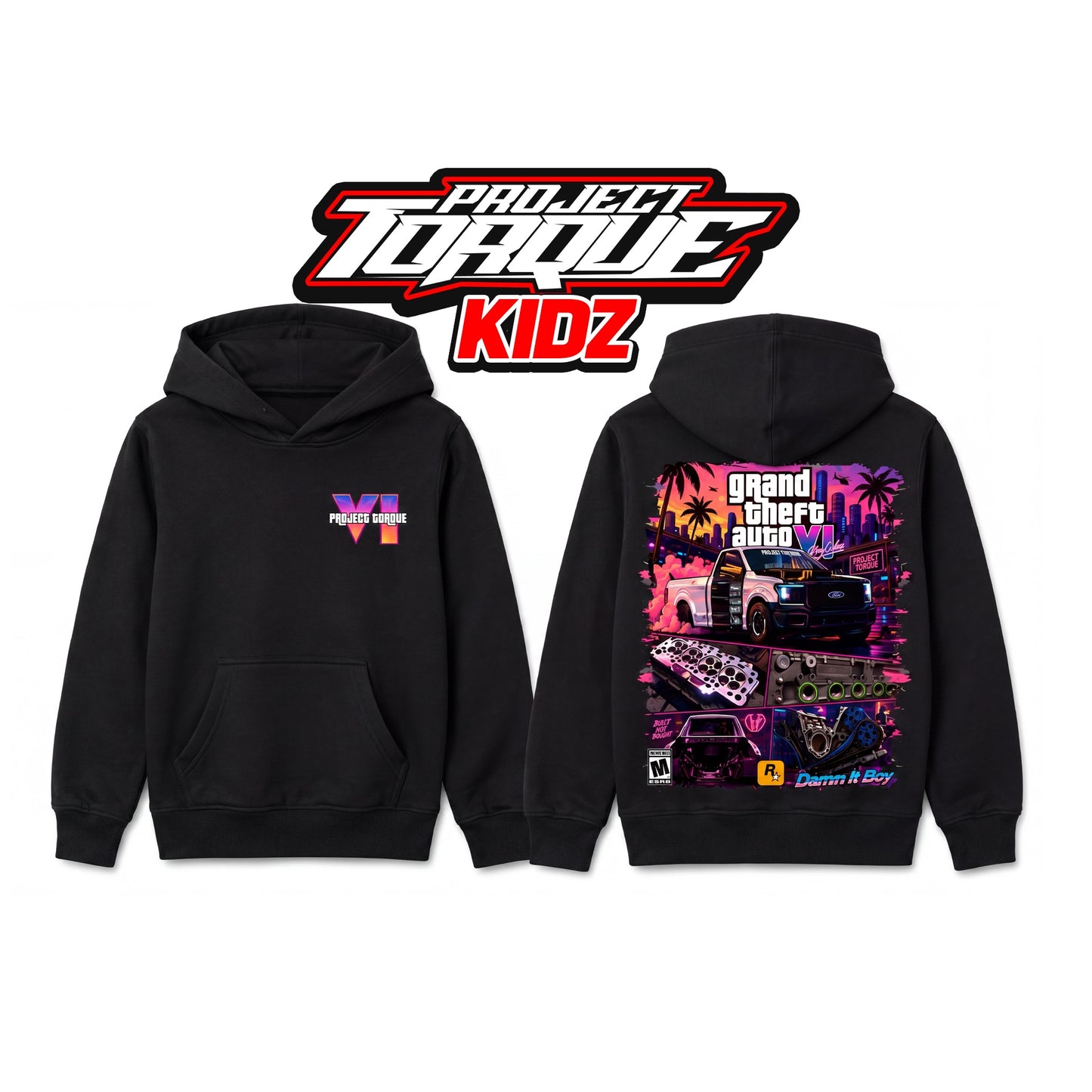 KING COBRA GTA 6 YOUTH HOODIE