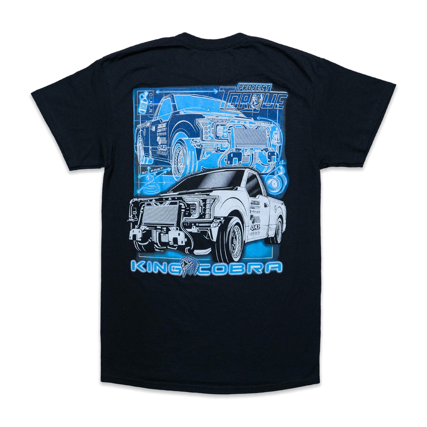 BLUE PRINT KING COBRA T-SHIRT
