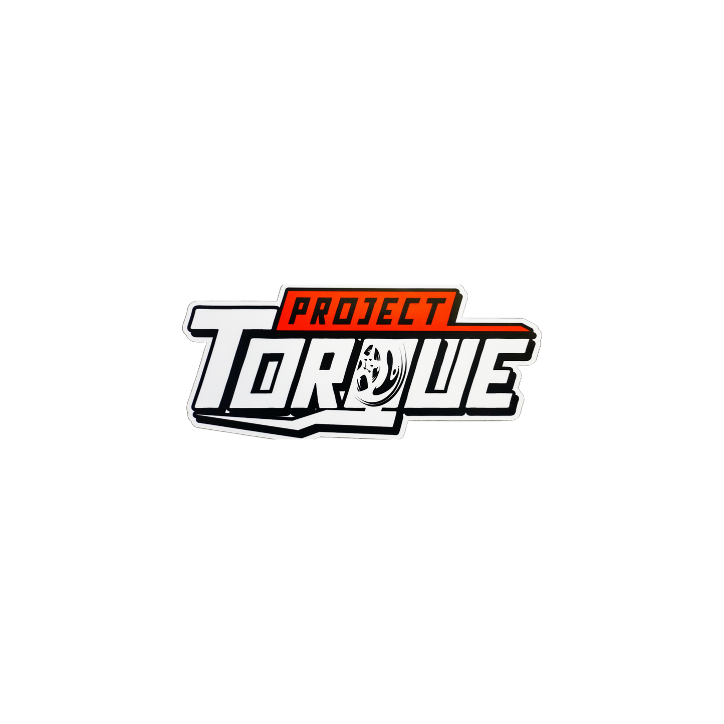 SMALL RED AND WHITE PROJECT TORQUE DECAL