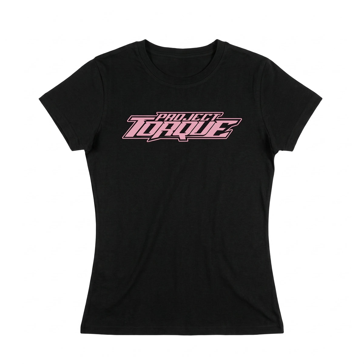 PINK LOGO WOMEN'S FITTED T-SHIRT