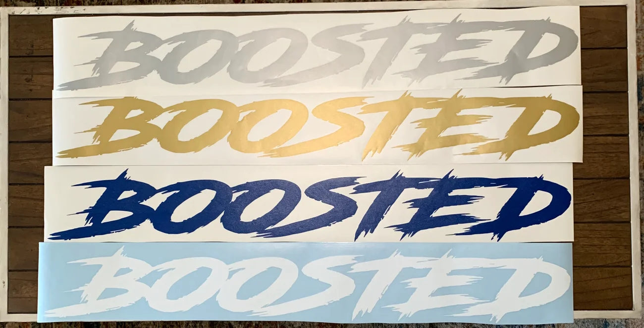 BOOSTED WINDSHIELD DECALS