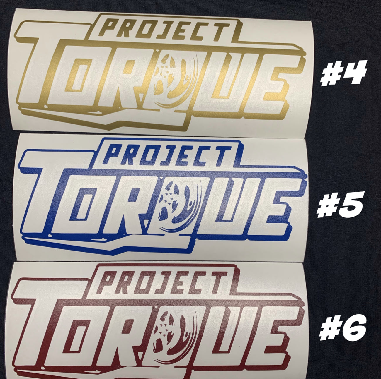 PROJECT TORQUE OUTLINE DECAL
