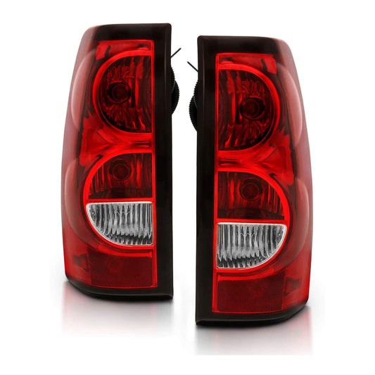 1999-2006 Chevy Silverado | OE Style Ruby Red Taillights Rear Brake Lamp