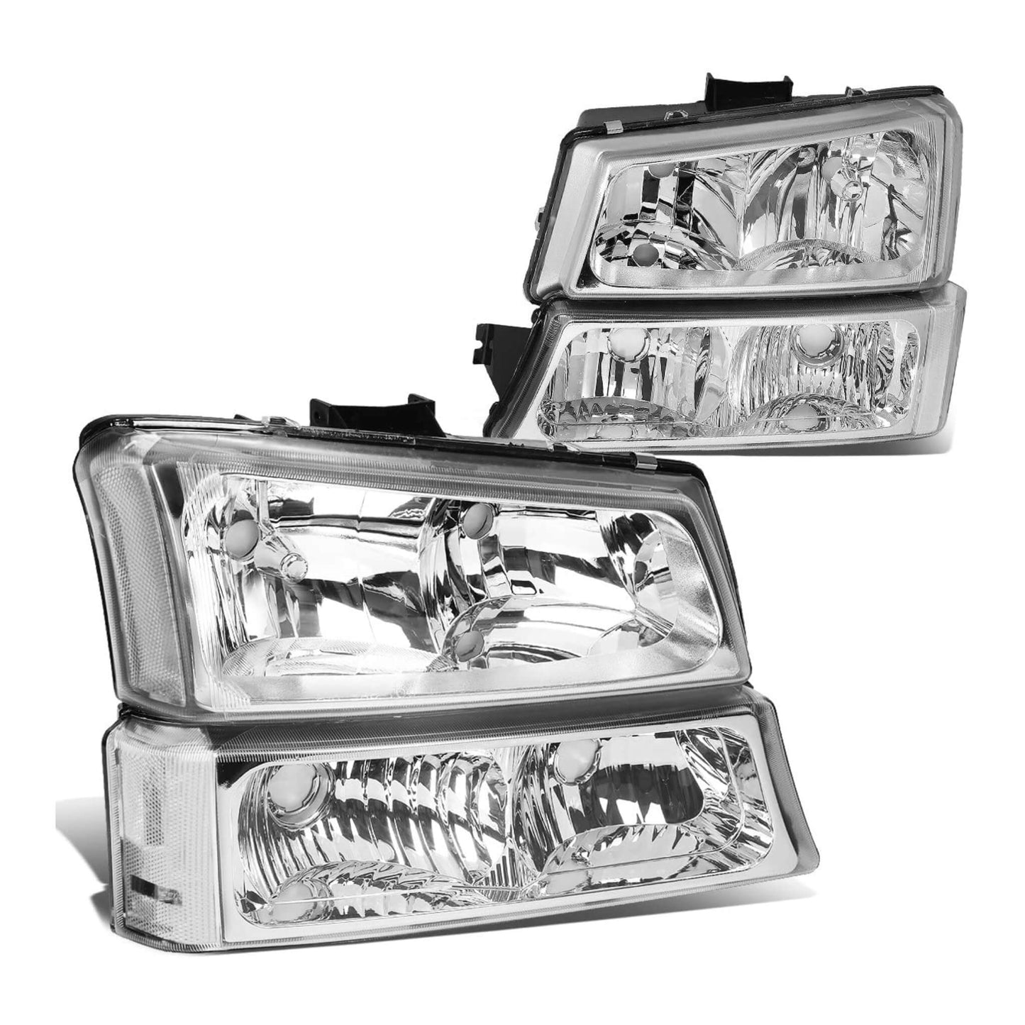 2003-2006 Chevy Silverado | Chrome Housing Headlights