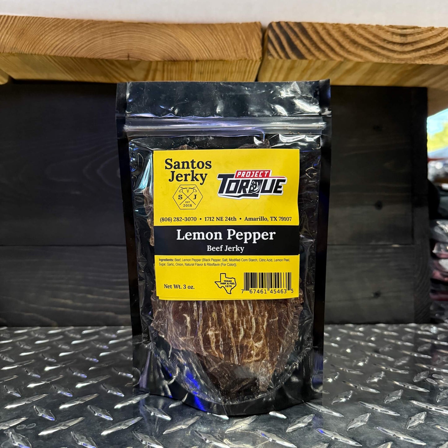 LEMON PEPPER BEEF JERKY (CARNE SECA)