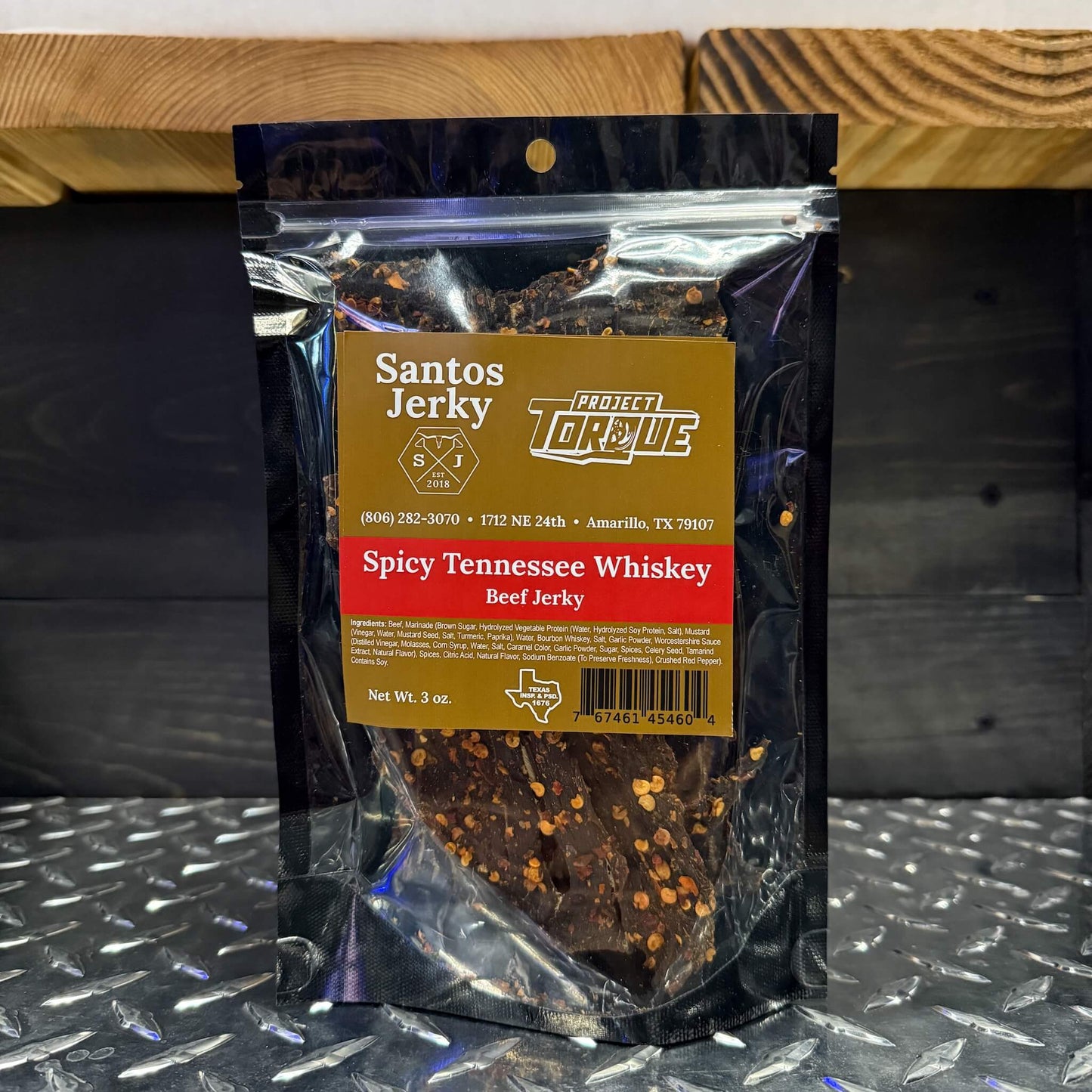 SPICY TENNESSEE WHISKEY BEEF JERKY (CARNE SECA)