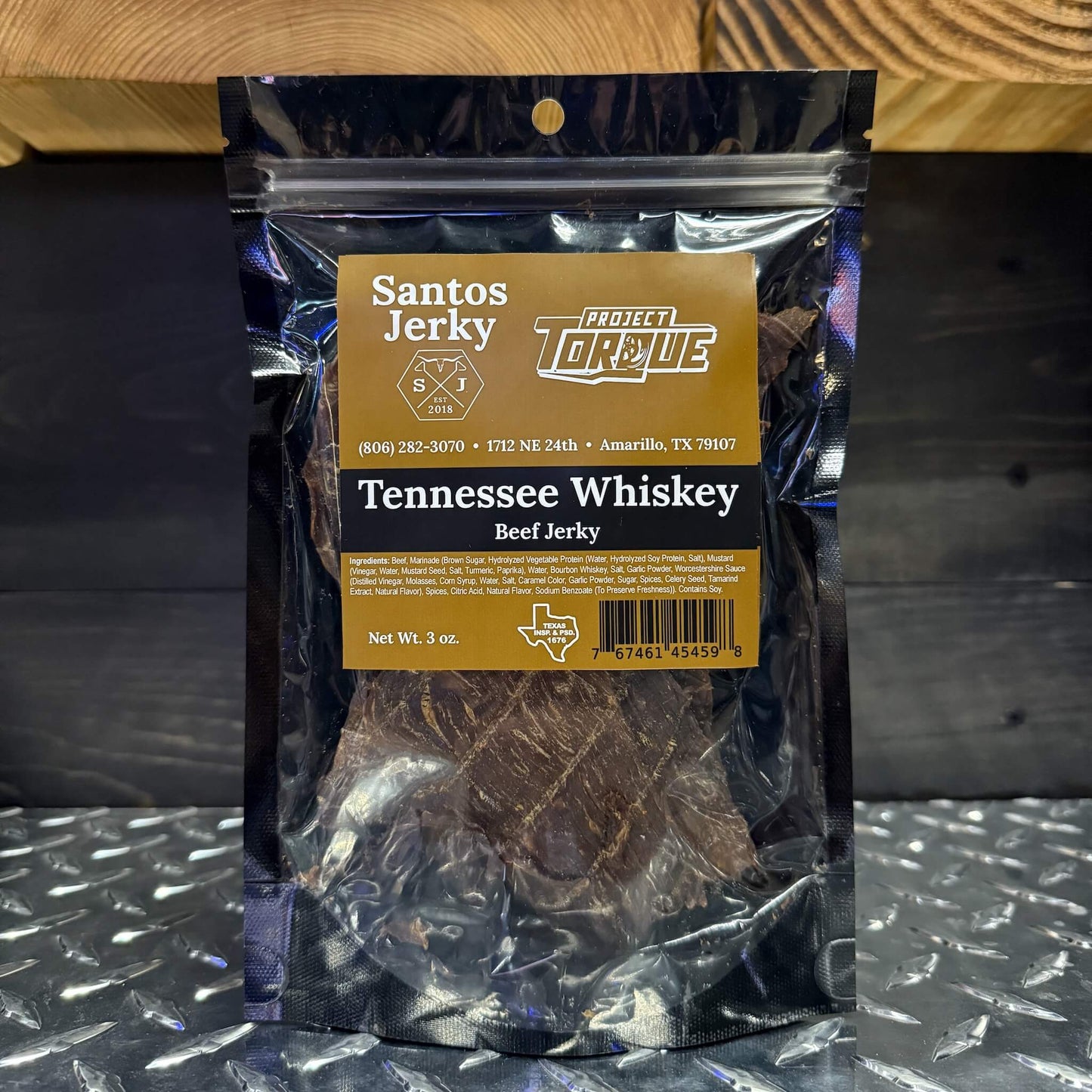 TENNESSEE WHISKEY BEEF JERKY (CARNE SECA)