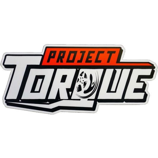 RED AND WHITE PROJECT TORQUE DECAL