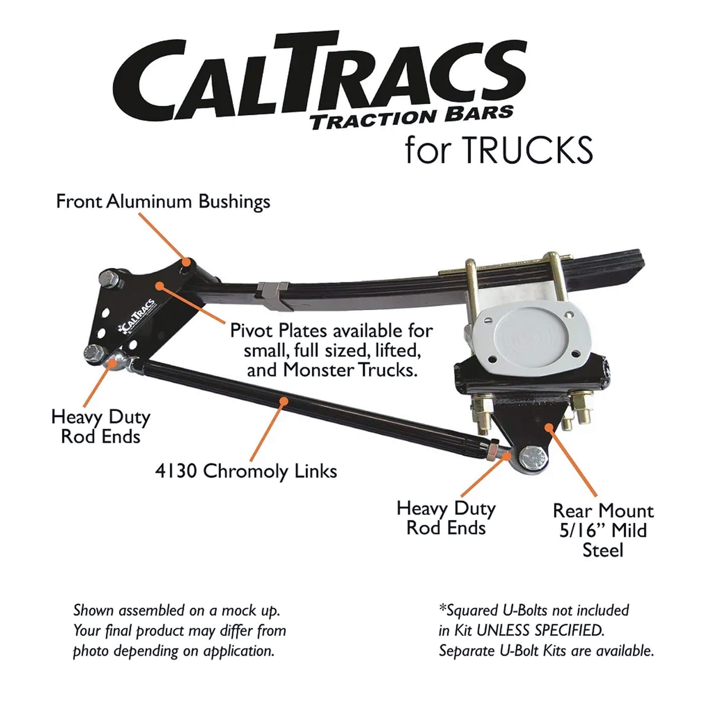 Chevrolet & GMC C10 (1973-1987) CalTracs Truck Traction Bars 3200