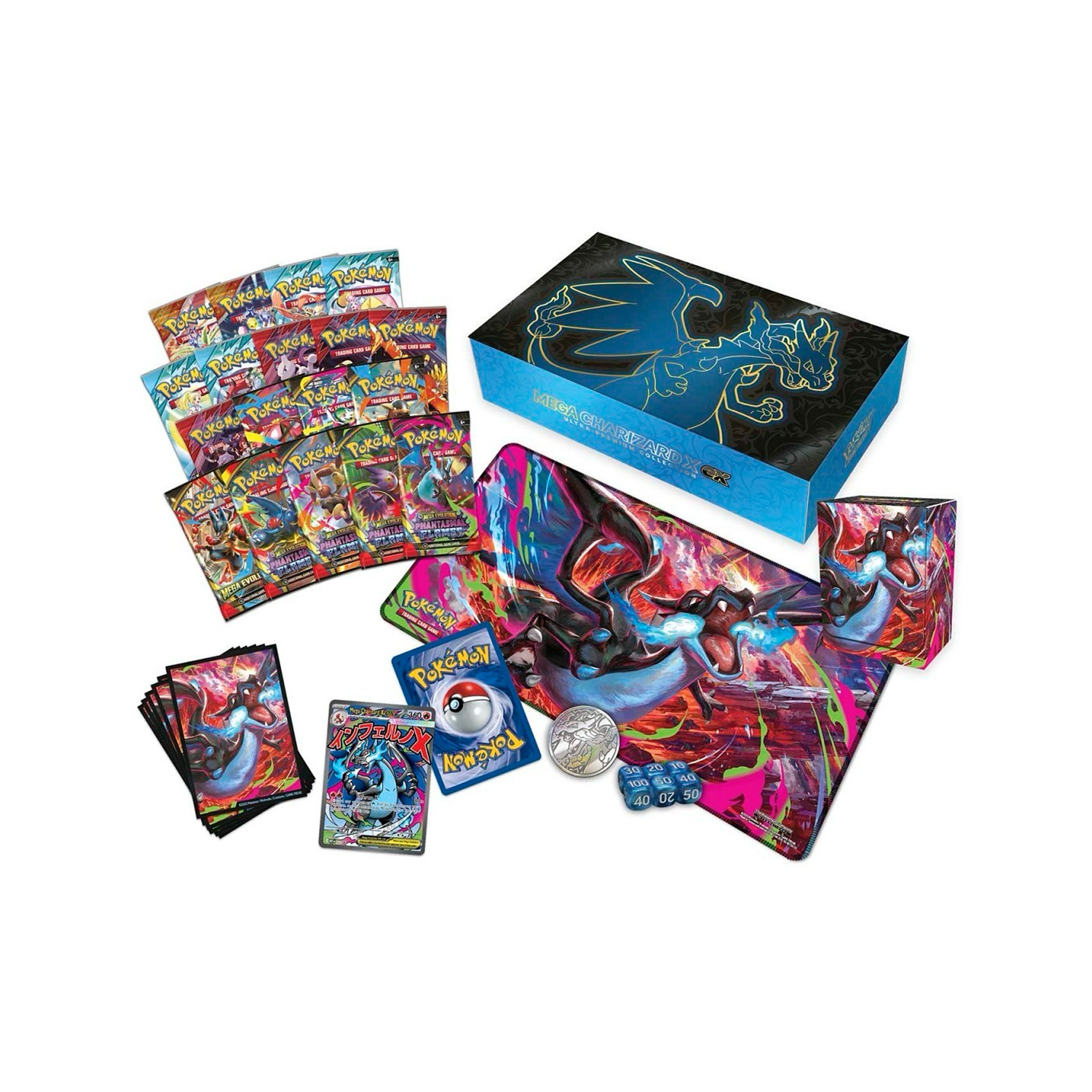 ポケモンカードゲームMega Charizard X ウルトラプレミアムボックス Pokemon Trading Card Game: Mega Charizard X ex Ultra-Premium