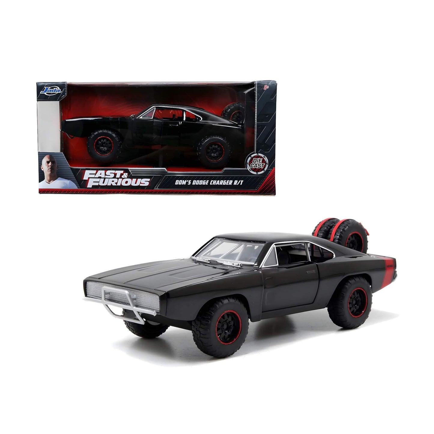 JADA 1:24 DOM’S DODGE CHARGER R/T OFF-ROAD VERSION (BLACK) – FAST & FURIOUS