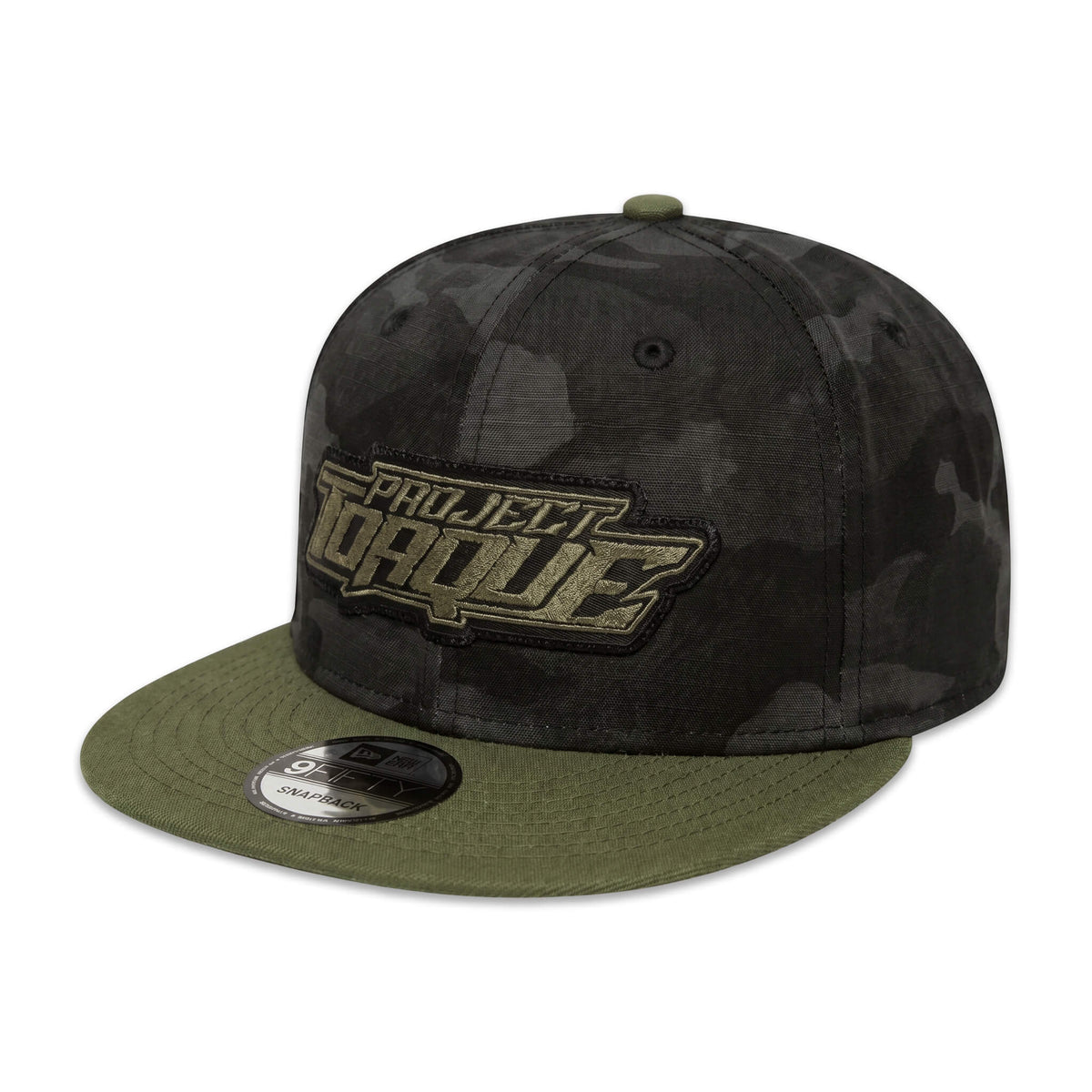GREEN CAMO EDGE LOGO SNAPBACK