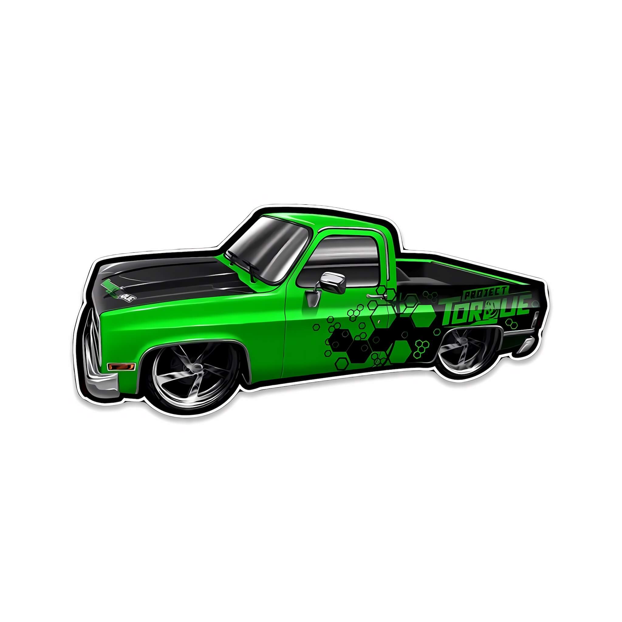 GREEN MACHINE DECAL – Project Torque