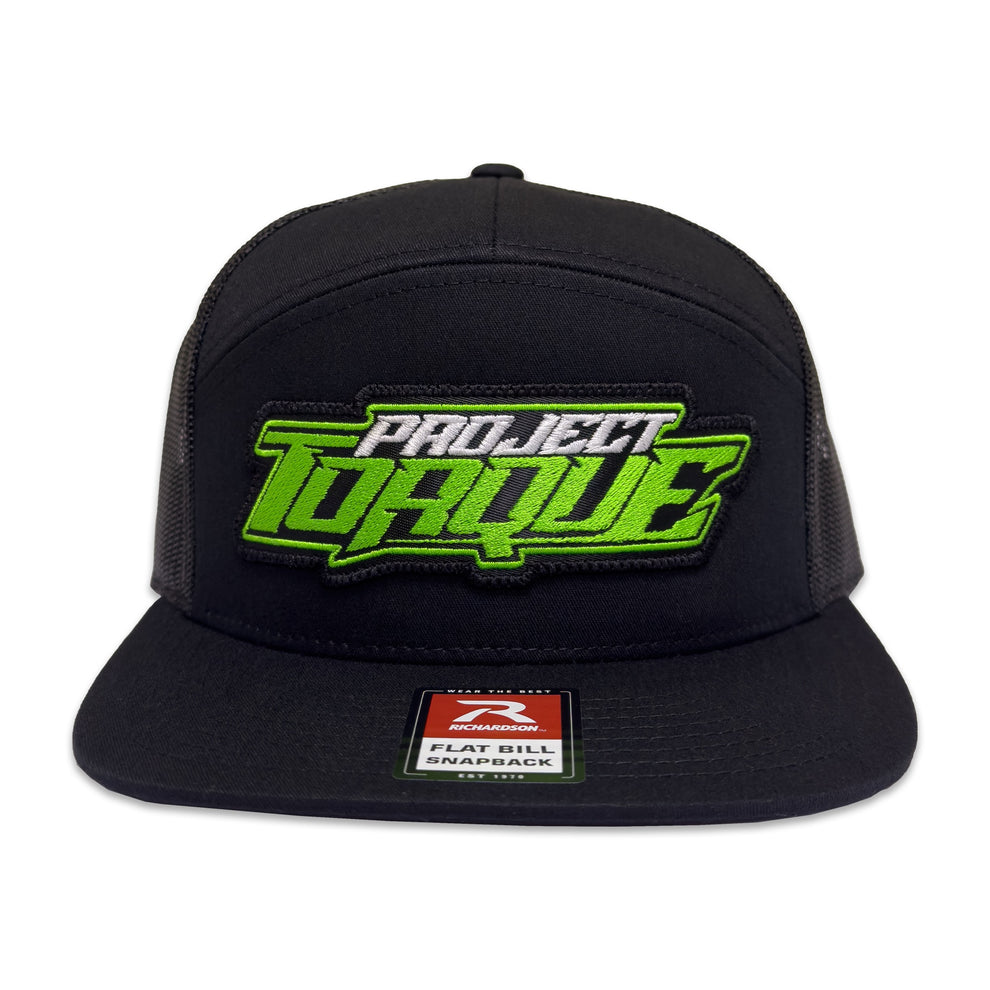 EDGE LOGO MESH SNAPBACK – GREEN/WHITE – Project Torque