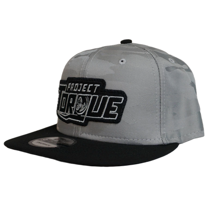 HEATHER GREY CAMO SNAPBACK