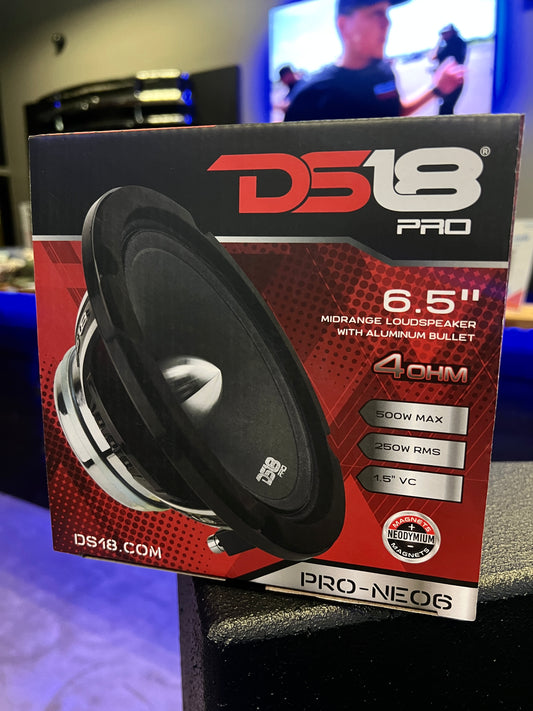 DS18 PRO-NEO6 6.5” 4OHM 500W MAX 250W RMS