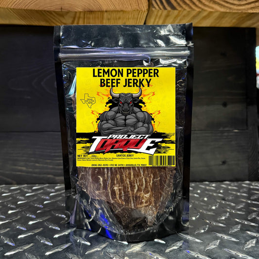 LEMON PEPPER BEEF JERKY (CARNE SECA)