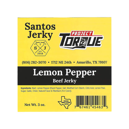 LEMON PEPPER BEEF JERKY (CARNE SECA)