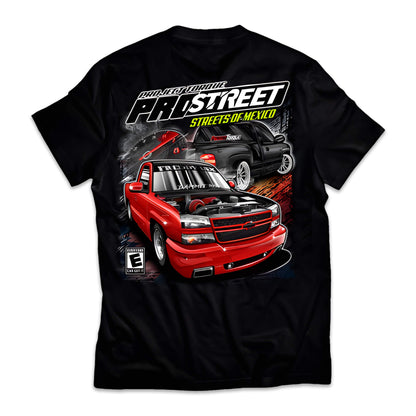 Project Torque "Prostreet" Theme T-Shirt Rear View - 60% Cotton 40% Polyester