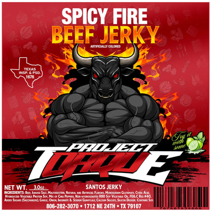 SPICY FIRE BEEF JERKY (CARNE SECA)