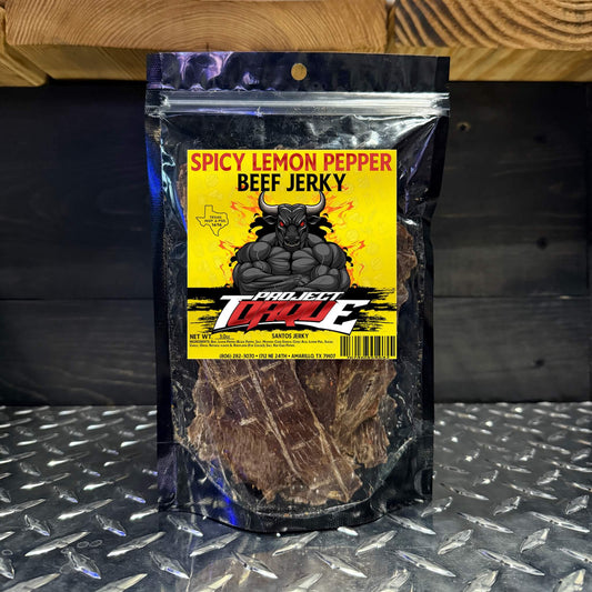 SPICY LEMON PEPPER BEEF JERKY (CARNE SECA)