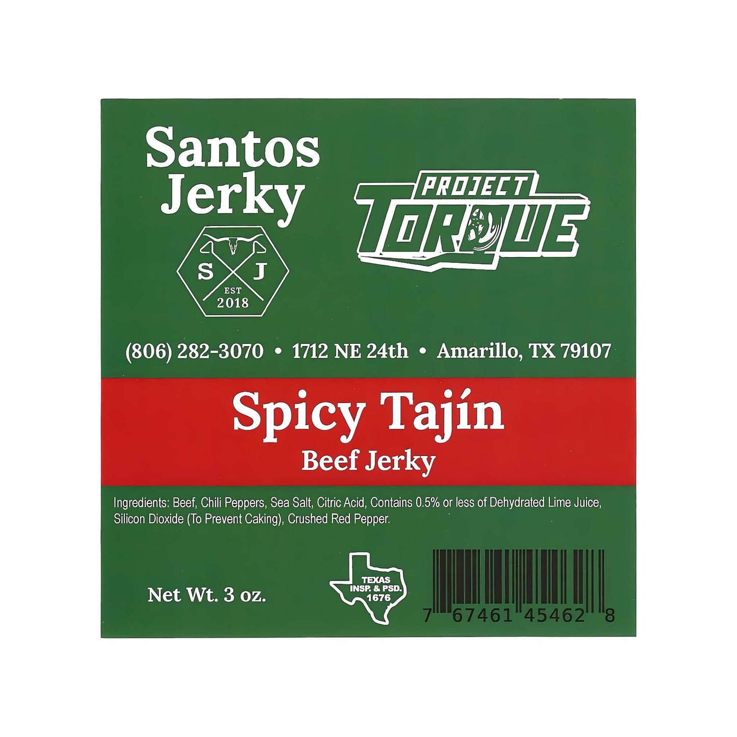 SPICY TAJIN BEEF JERKY (CARNE SECA)