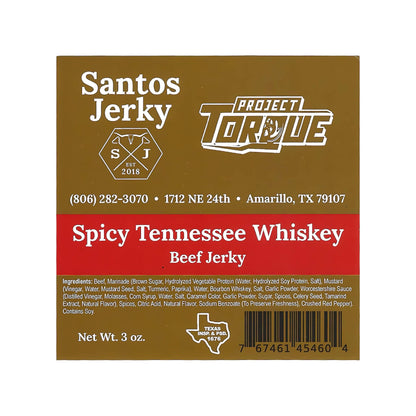 SPICY TENNESSEE WHISKEY BEEF JERKY (CARNE SECA)