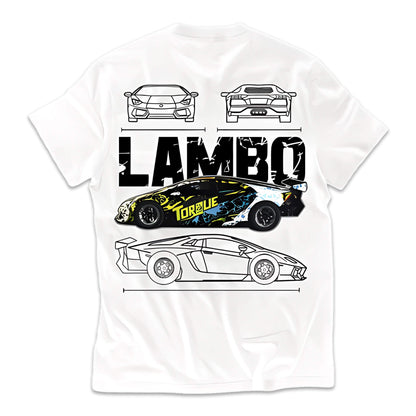 WHITE LAMBO T-SHIRT