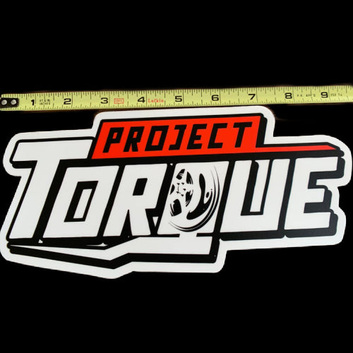 RED AND WHITE PROJECT TORQUE DECAL