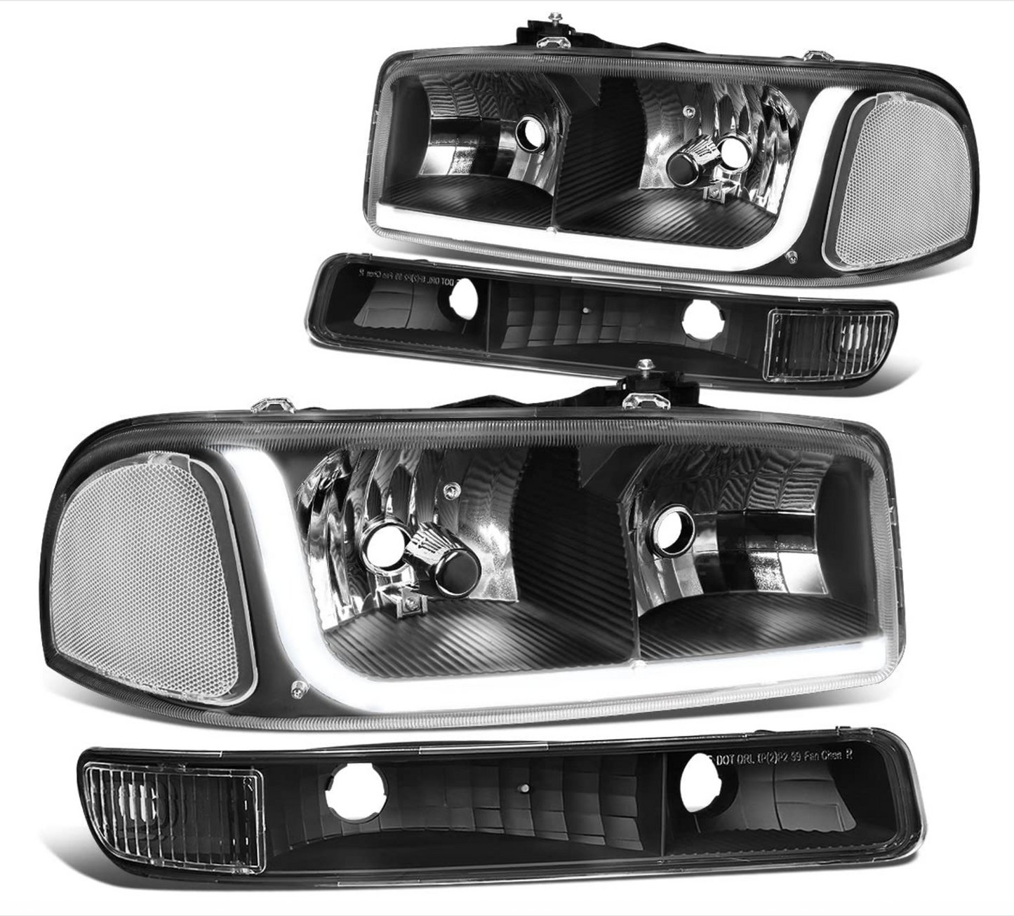 99-06 GMC Sierra headlights 4pc