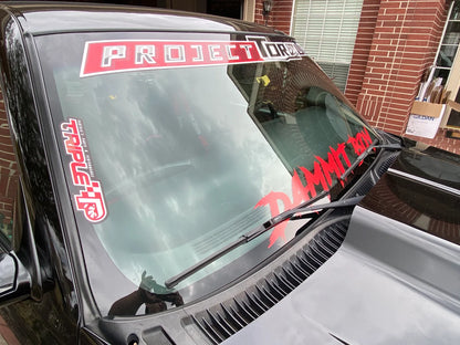 "DAMMIT BOY" WINDSHIELD DECAL